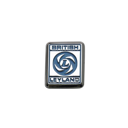 Badge 'British Leyland' Logo Silver/Blue Metal - 470687