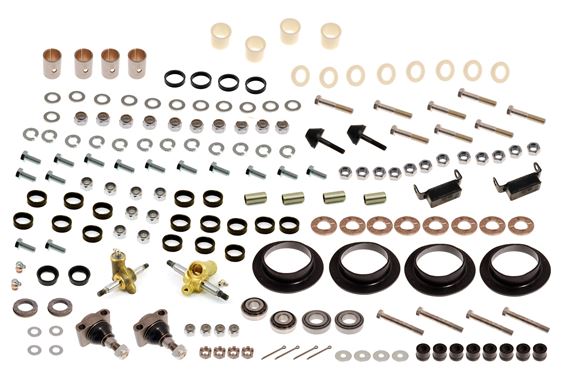 Complete Front Suspension Overhaul Kit with Rubber Bushes - RW3072