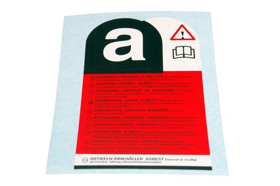 SD1 Asbestos Warning Sticker - RO1183