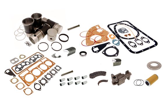 Short Engine Rebuild Kit - TR3 from TS13052E, TR3A, TR3B, TR4 and TR4A - RF4013RBK
