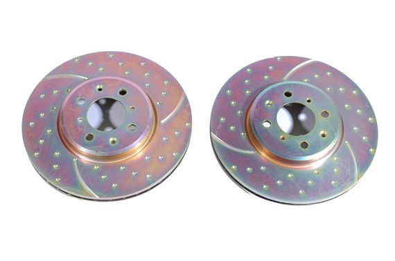 Brake Disc Vented Grooved Front (pair) 282mm - SDB000440UR - EBC