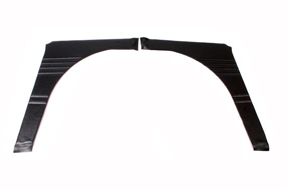Rear Quarter Panels - Pair - Black with White Piping - RF4178BLACK