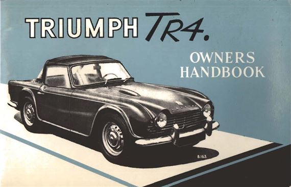 Owners Handbook - TR4 - 1961-1965 - 510326GR - OTP