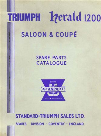 Parts Catalogue - Herald 1200 & 12/50 - 1961-1970 - 510597GR - OTP