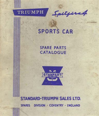 Parts Catalogue - Spitfire Mk1/2 - 1962-1967 - 511682GR - OTP