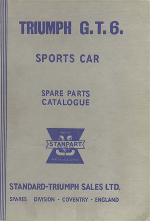 Parts Catalogue - GT6 Mk1/2 - 1966-1970 - 515754GR - OTP