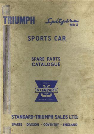 Parts Catalogue - Spitfire Mk3 - 1967-1970 - 516282GR - OTP