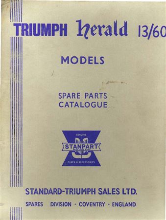 Parts Catalogue - Herald 13/60 - 1967-1971 - 517056GR - OTP