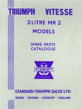 Parts Catalogue - Vitesse 2 Litre Mk2 - 1968-1971 - 517786GR - OTP