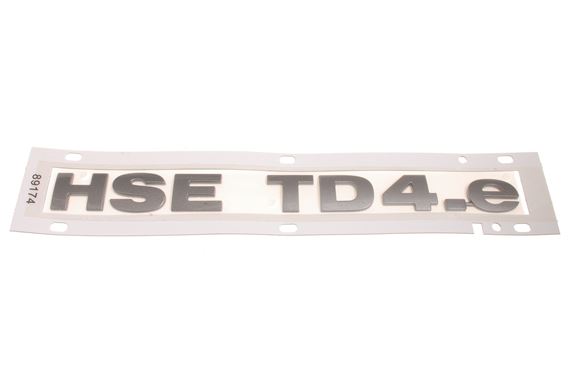 Badge - HSE TD4 E - LR012776 - Genuine