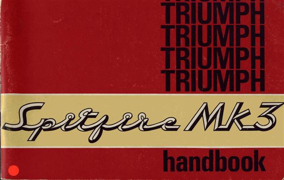 Owners Handbook - Spitfire Mk3 - 1967-1970 - 545017GR - OTP