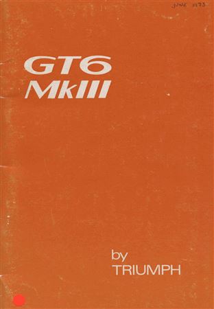 Owners Handbook - GT6 Mk3 - 1971-1973 - 545186GR - OTP