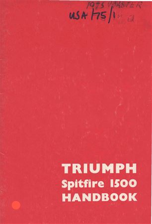 Owners Handbook - Spitfire 1500 NAS - 1975 - 54518975GR - OTP