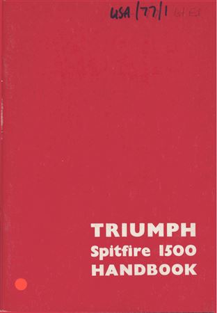 Owners Handbook - Spitfire 1500 NAS - 1977 - 54518977GR - OTP