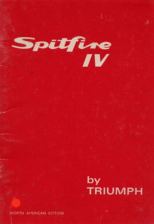 Owners Handbook - Spitfire Mk4 NAS - 1971 - 545189GR - OTP