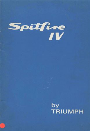 Owners Handbook - Spitfire Mk4 - 1971-1974 - 545220GR - OTP