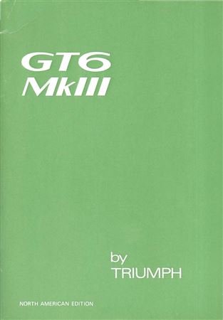 Owners Handbook - GT6 Mk3 NAS - 1971 - 545223GR - OTP