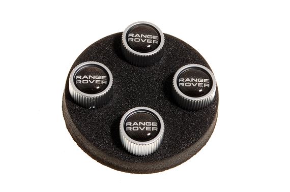 Valve Cap Set (4 piece) Range Rover Logo - LR027663 - Genuine