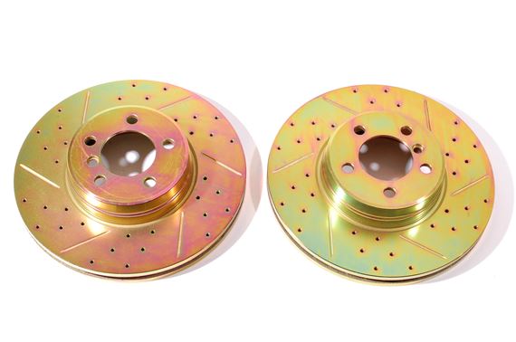 Front Performance Brake Discs (pair) Vented 344mm - SDB000201URBP - Britpart