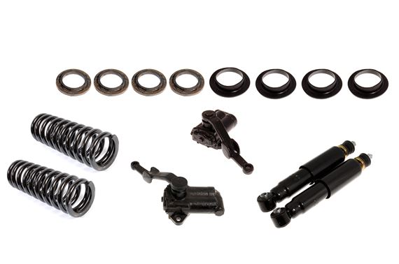 Standard Shock Absorber and Spring Kit - TR4A - TR6 - with New Rear Lever Arm Shock Absorbers - RR1407N