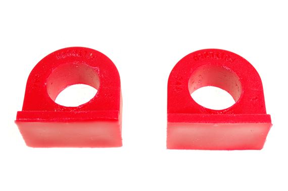 Polybush Brand Steering Rack Mounting Bushes - Performance Red - Pair - 34A - 139386PBR
