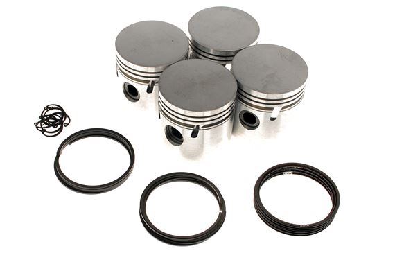 Piston Set - Oversize +0.030 - Complete with Rings - 142659030