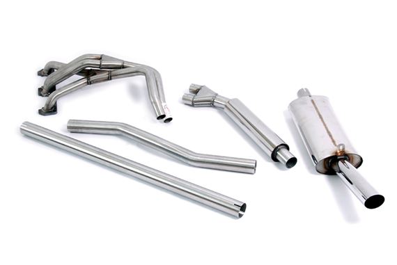 Phoenix Stainless Steel Sports Exhaust System Single Box Performance Large Bore - Quiet - Including Manifold - Spitfire MkIV & 1500 - RL1598T