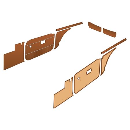Trim Kit - Vinyl Autumn Leaf Chrome Piping MGB GT 1971-76 - 643740