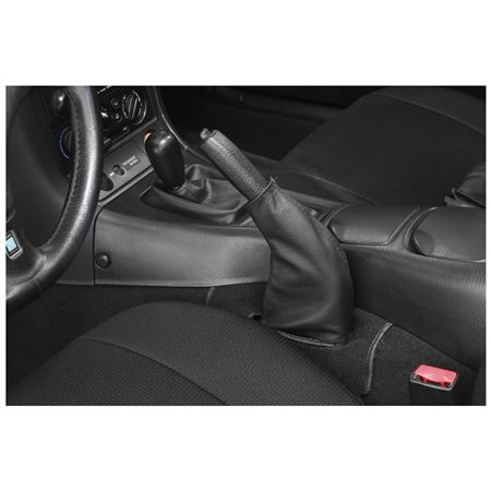 Handbrake Lever Leather Black Snug Fit 1989-05 - 650-215