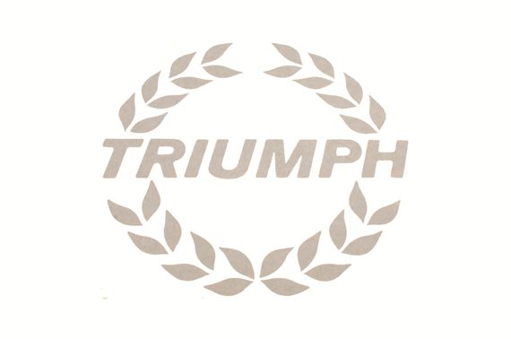 Transfer - Triumph Laurel Wreath - Large - Silver - XKC3701