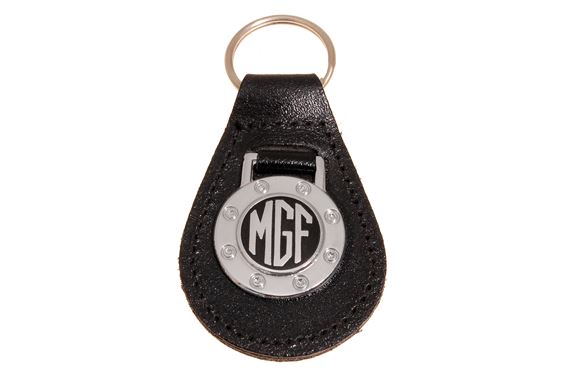 Key Ring/Fob - Deluxe MGF Black/Chrome - RP1533