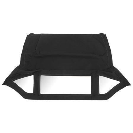 HOOD TR2-3A MOHAIR BLACK STITCHED FIXED REAR WINDO