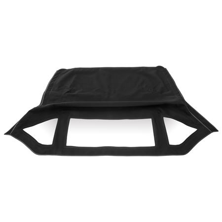 HOOD TR3A MOHAIR BLACK STITCHED FIXED REAR WINDOW