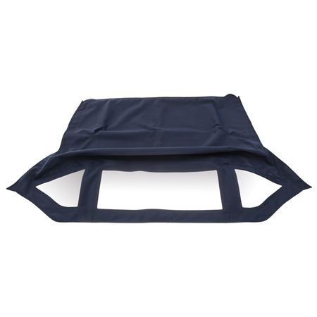 HOOD TR3A MOHAIR BLUE STITCHED FIXED REAR WINDOW F