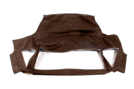 Hood Cover - Brown Mohair with Lining - Herald & Vitesse - 705737MOHBROWN