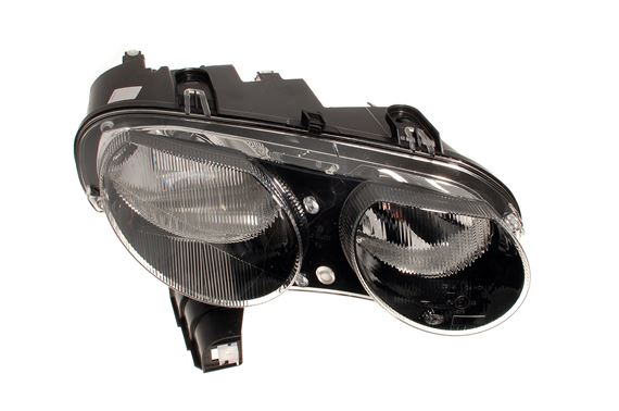 Headlamp Assembly - RH - Black Bezel - XBC002651 - Genuine MG Rover