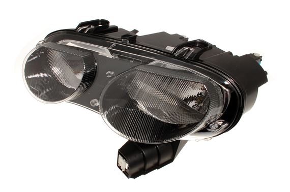 Headlamp assembly - LH - Black Bezel - XBC002660 - Genuine MG Rover