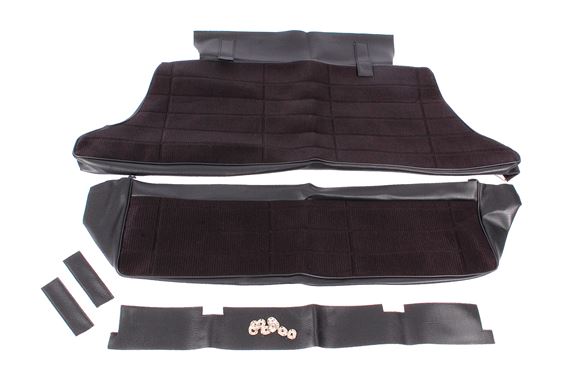 Rear Seat Cover Set - Cloth - Black - RP1592BLACK