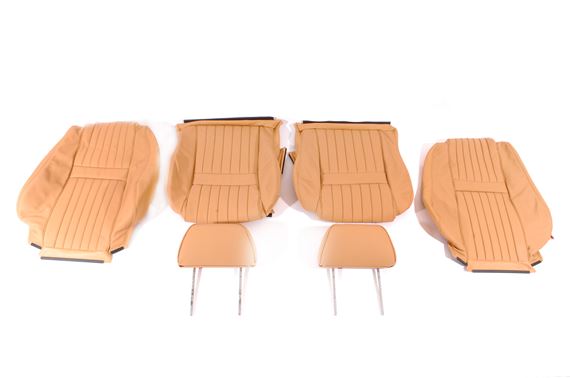 Mk2 Type Leather Seat Cover Kit - Biscuit/Biscuit Piping - RP1642BISCUIT