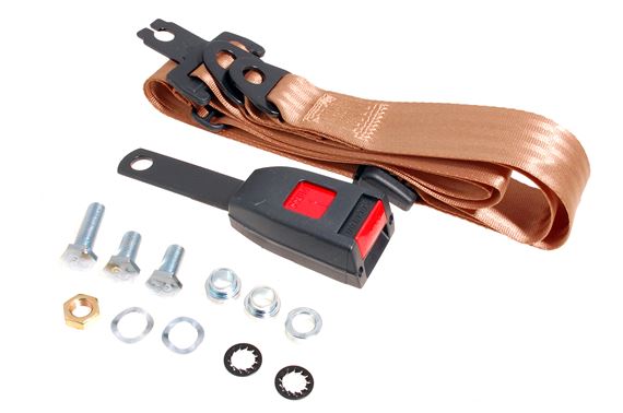 Front Seat Belt Kit - Static Type - 15cm Stalk - Each - Beige - 719918A15BEIGE - Securon
