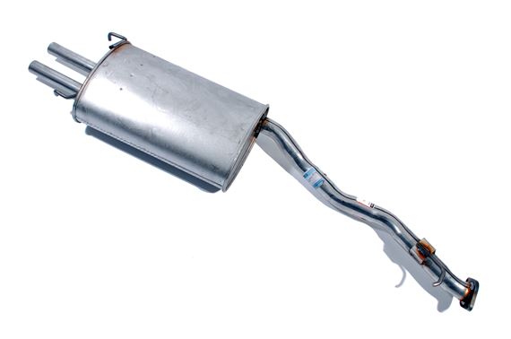 Rear assembly exhaust system - Double tail pipe - WDE100190EVA - Genuine MG Rover