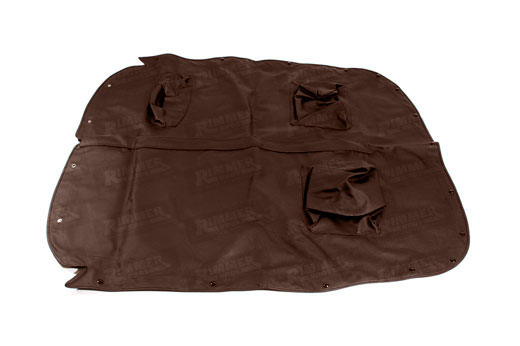 Tonneau Cover - Brown Mohair with Headrests - MkIV & 1500 RHD - 822491MOHBROWN
