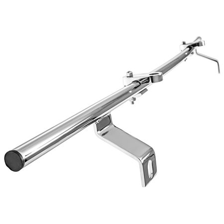 Badge Bar Chrome 3/4" with Aux Lamp Brackets - 870132 - Tourist Trophy
