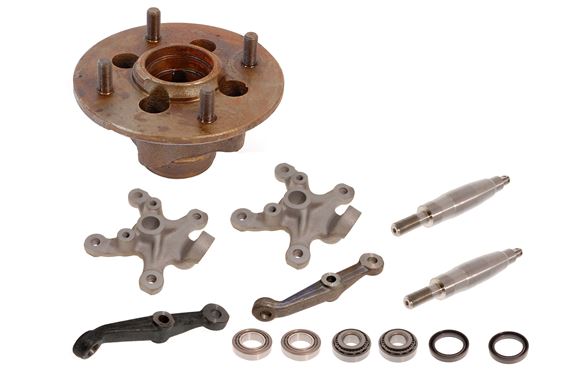 Front Hub and Axle Overhaul Kit - Manual Steering - RM8078