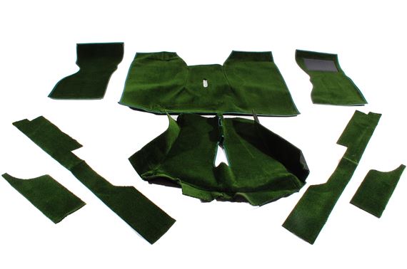 Stitched Carpet Set - Green - LHD - Vitesse All Models - RV6091GREEN