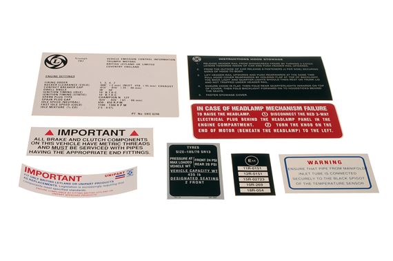 Information Label Kit - RB7091