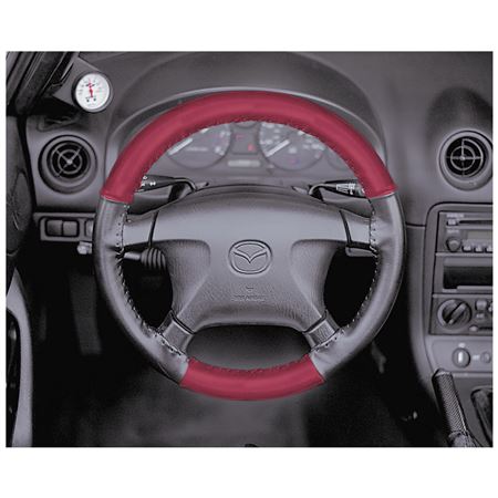 Steering Wheel Leather Cover Black/Red 1989-97 - 900-527 - Wheelskins