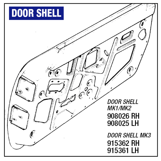 Door Shell - RH - 908026