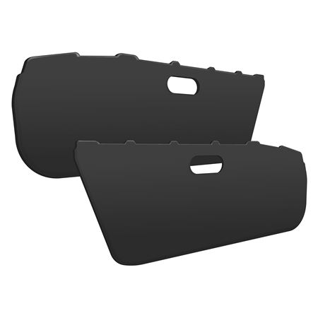 Door Trim Panel Leather Covered ABS (pair) Black 1989-97 - 908-242