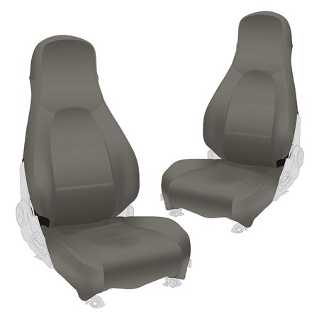 Seat Cover Leather (pair) Grey 1996-97 - 908-292